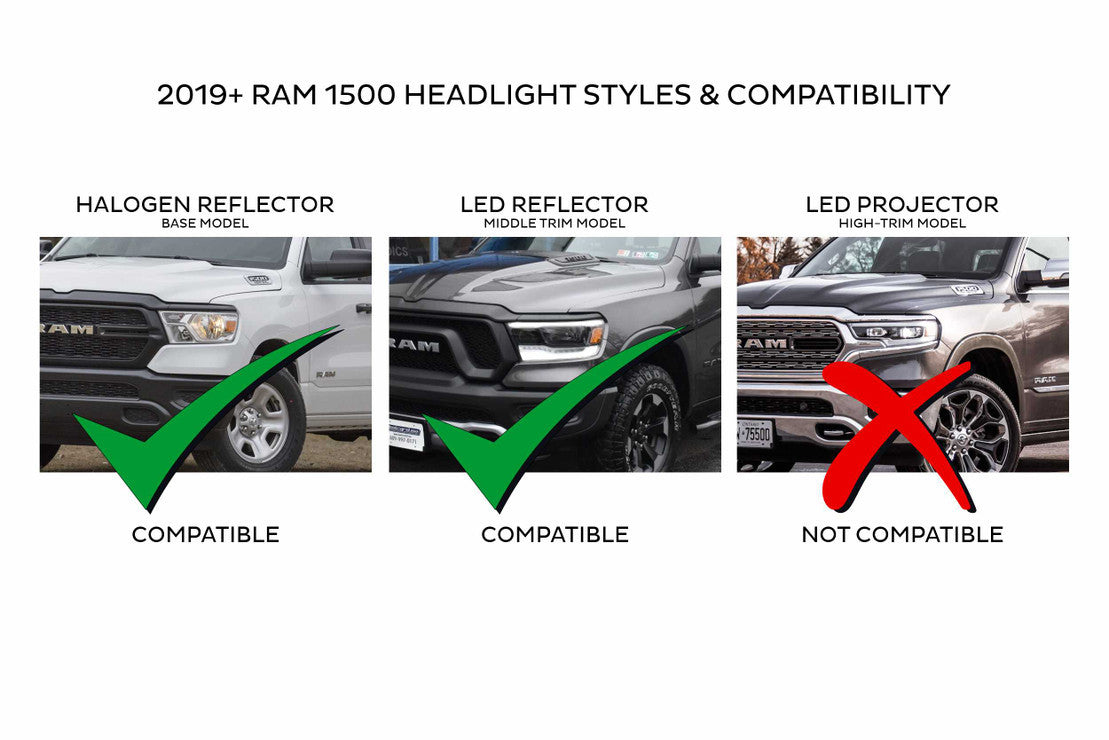 RAM 1500 (19+): XB LED HEADLIGHTS (GEN 2)