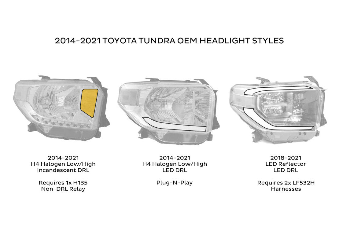 TOYOTA TUNDRA (14-21): XB LED HEADLIGHTS (AMBER)