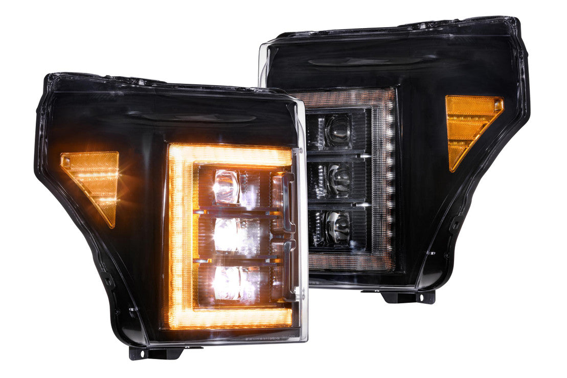 FORD SUPER DUTY (11-16): XB LED HEADLIGHTS (AMBER)