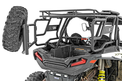 TUBULAR REAR CARGO RACK SPARE TIRE MOUNT | POLARIS RZR XP 1000