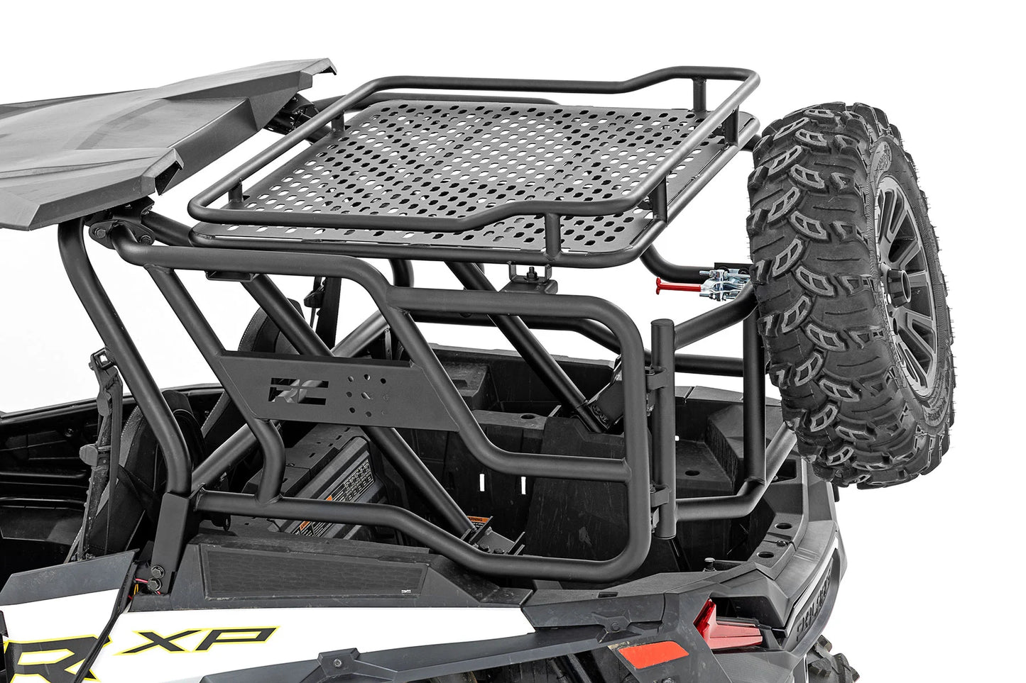 TUBULAR REAR CARGO RACK SPARE TIRE MOUNT | POLARIS RZR XP 1000