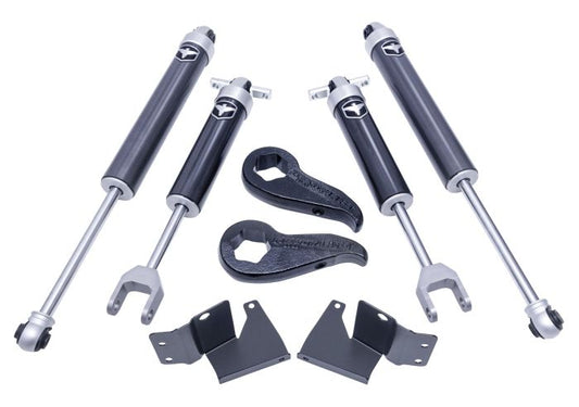 2" FRONT LEVELING KIT W/ FALCON 2.1 SHOCKS AND FORGED TORSION KEY - GM 2500/3500 HD 2020-2026