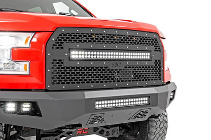 LED LIGHT KIT MESH GRILL MOUNT | AMBER MARKER | FORD F-150 2WD/4WD (15-17)