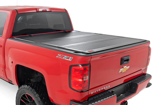 HARD TRI-FOLD FLIP UP BED COVER CHEVY/GMC 1500/2500HD/3500HD (14-19)