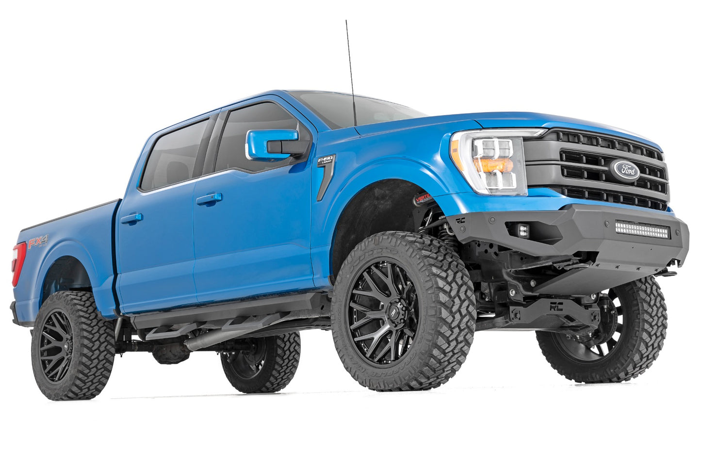 HIGH CLEARANCE FRONT BUMPER LED LIGHTS & SKID PLATE | FORD F-150 (21-23)