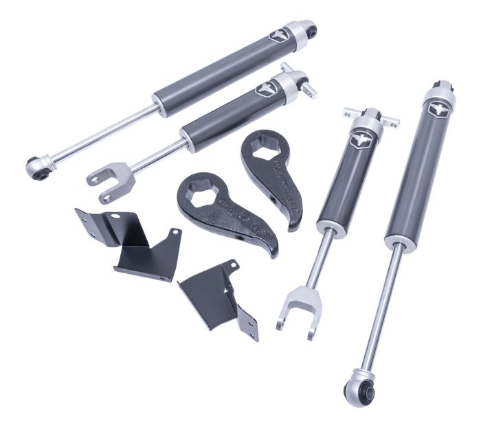2" FRONT LEVELING KIT W/ FALCON 2.1 SHOCKS AND FORGED TORSION KEY - GM 2500/3500 HD 2020-2026