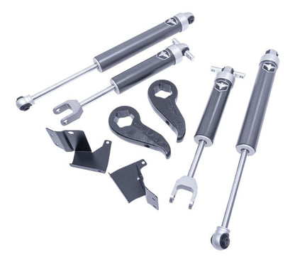 2" FRONT LEVELING KIT W/ FALCON 2.1 SHOCKS AND FORGED TORSION KEY - GM 2500/3500 HD 2020-2026