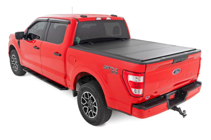 HARD FOLDING BED COVER 5'7" BED | FORD F-150/F-150 LIGHTNING/RAPTOR (15-23)