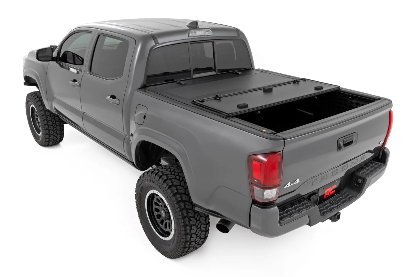 HARD TRI-FOLD FLIP UP BED COVER TOYOTA TACOMA 2WD/4WD (16-23)