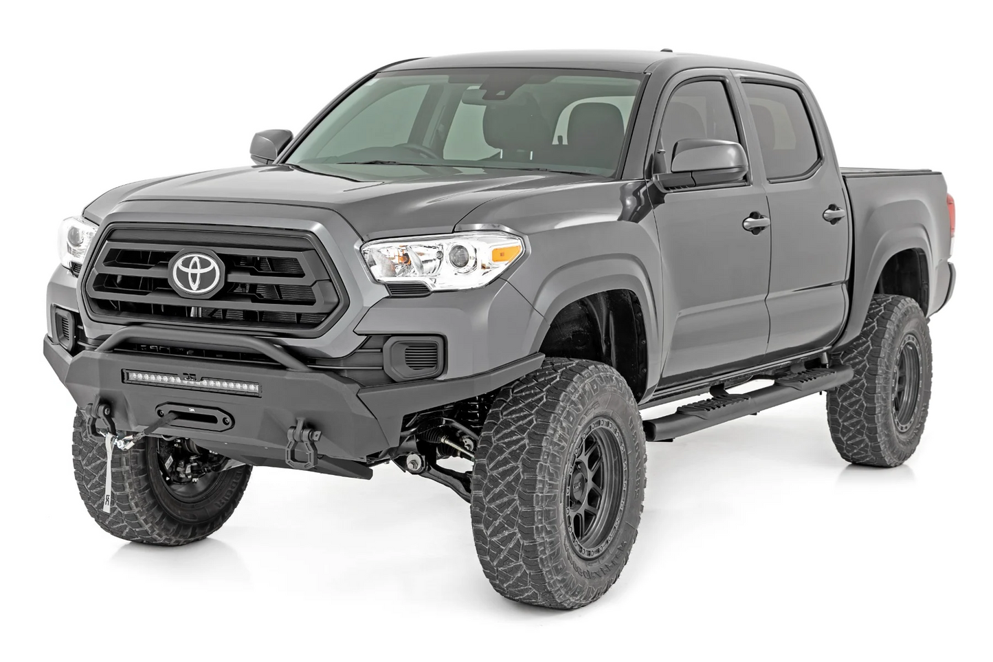 OVAL NERF STEP DOUBLE CAB | BLACK | TOYOTA TACOMA 2WD/4WD (2005-2023)