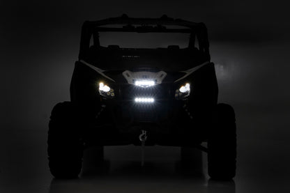 LED LIGHT KIT GRILLE MOUNT | 6" BLACK SLIMLINE | CAN-AM MAVERICK X3