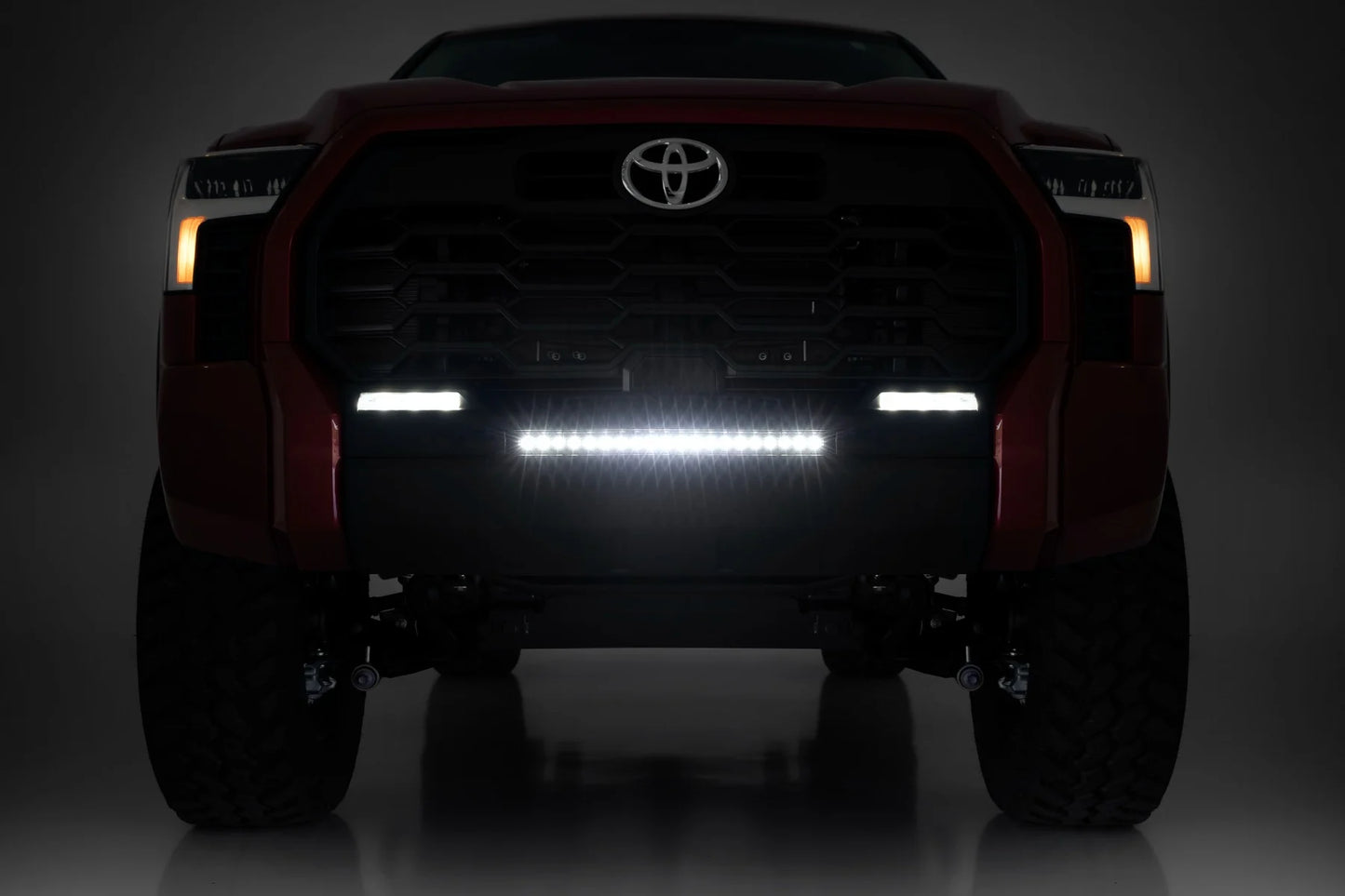 LED LIGHT KIT BUMPER MOUNT | 20" BLACK SLIM LINE | TOYOTA TUNDRA (22-24)