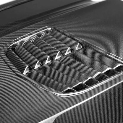 TYPE-T2 DOUBLED SIDED CARBON FIBER HOOD FOR 2016-2023 CHEVROLET CAMARO (2019-2023 SS STYLE)