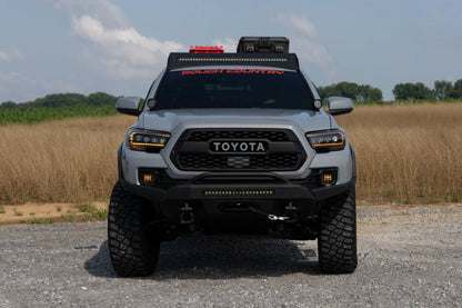 LED FOG LIGHT KIT 3.5 INCH ROUND BLACK SERIES | AMBER DRL | TOYOTA TACOMA (16-23)