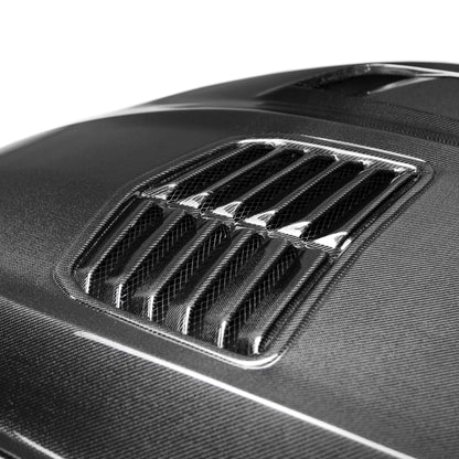 TYPE-T2 DOUBLED SIDED CARBON FIBER HOOD FOR 2016-2023 CHEVROLET CAMARO (2019-2023 SS STYLE)