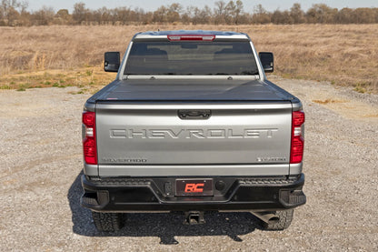 HARD TRI-FOLD FLIP UP BED COVER 6'9" BED | CHEVY/GMC 2500HD (20-25)