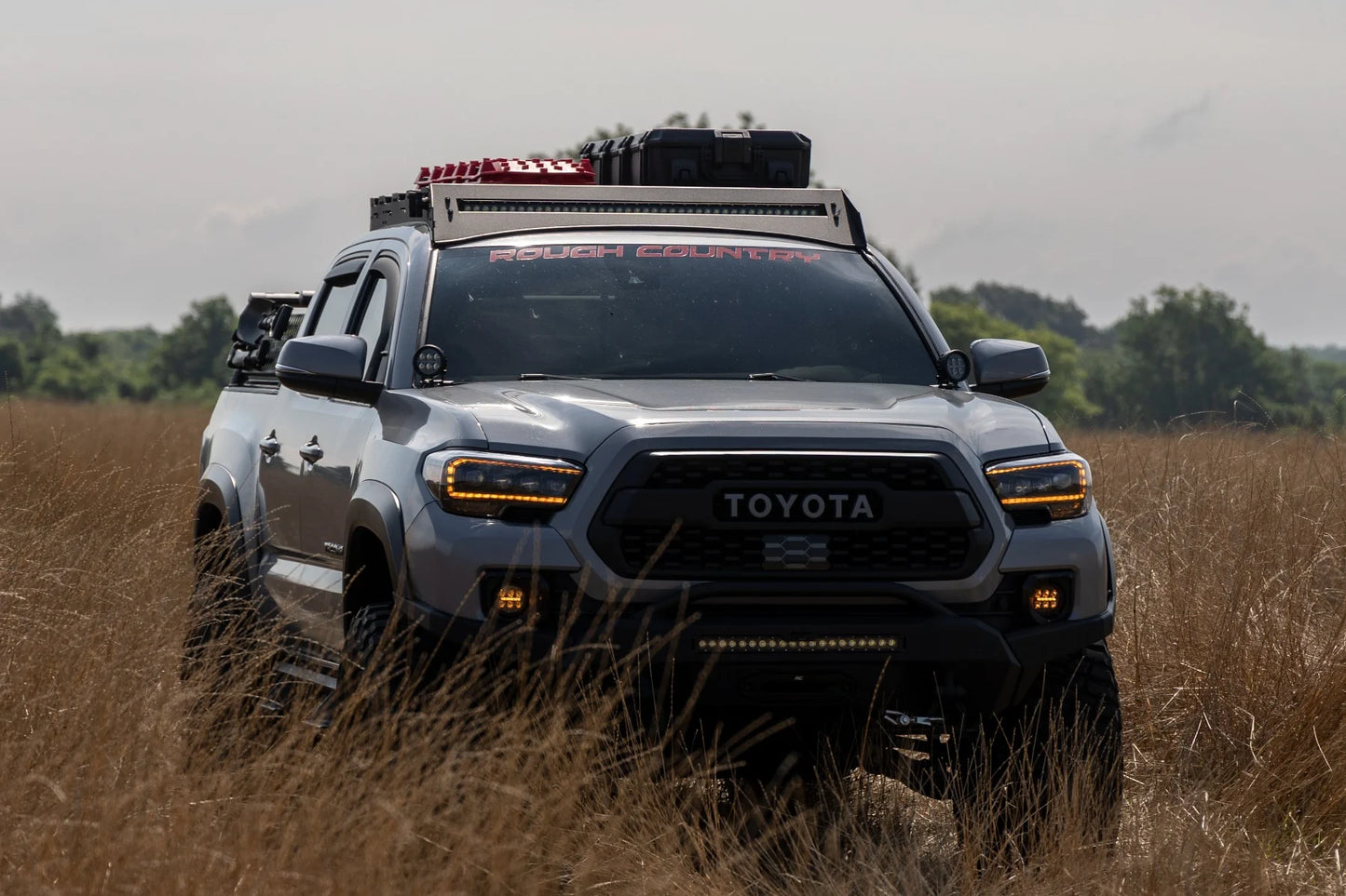 LED FOG LIGHT KIT 3.5 INCH ROUND BLACK SERIES | AMBER DRL | TOYOTA TACOMA (16-23)