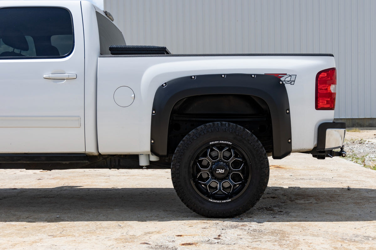 POCKET FENDER FLARES 6'7" & 8' BED | CHEVY SILVERADO 1500/2500HD/3500HD (07-14)