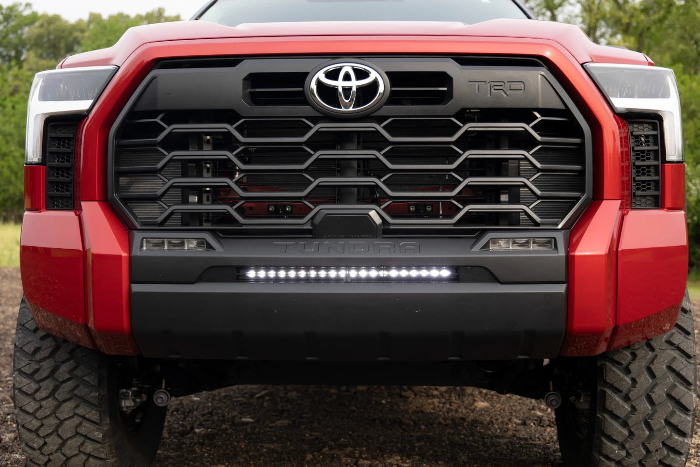 LED LIGHT KIT BUMPER MOUNT | 20" BLACK SLIM LINE | TOYOTA TUNDRA (22-24)