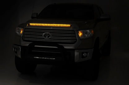 LED LIGHT KIT HOOD BULGE | 40" WHITE/AMBER STRIP | TOYOTA TUNDRA (14-21)