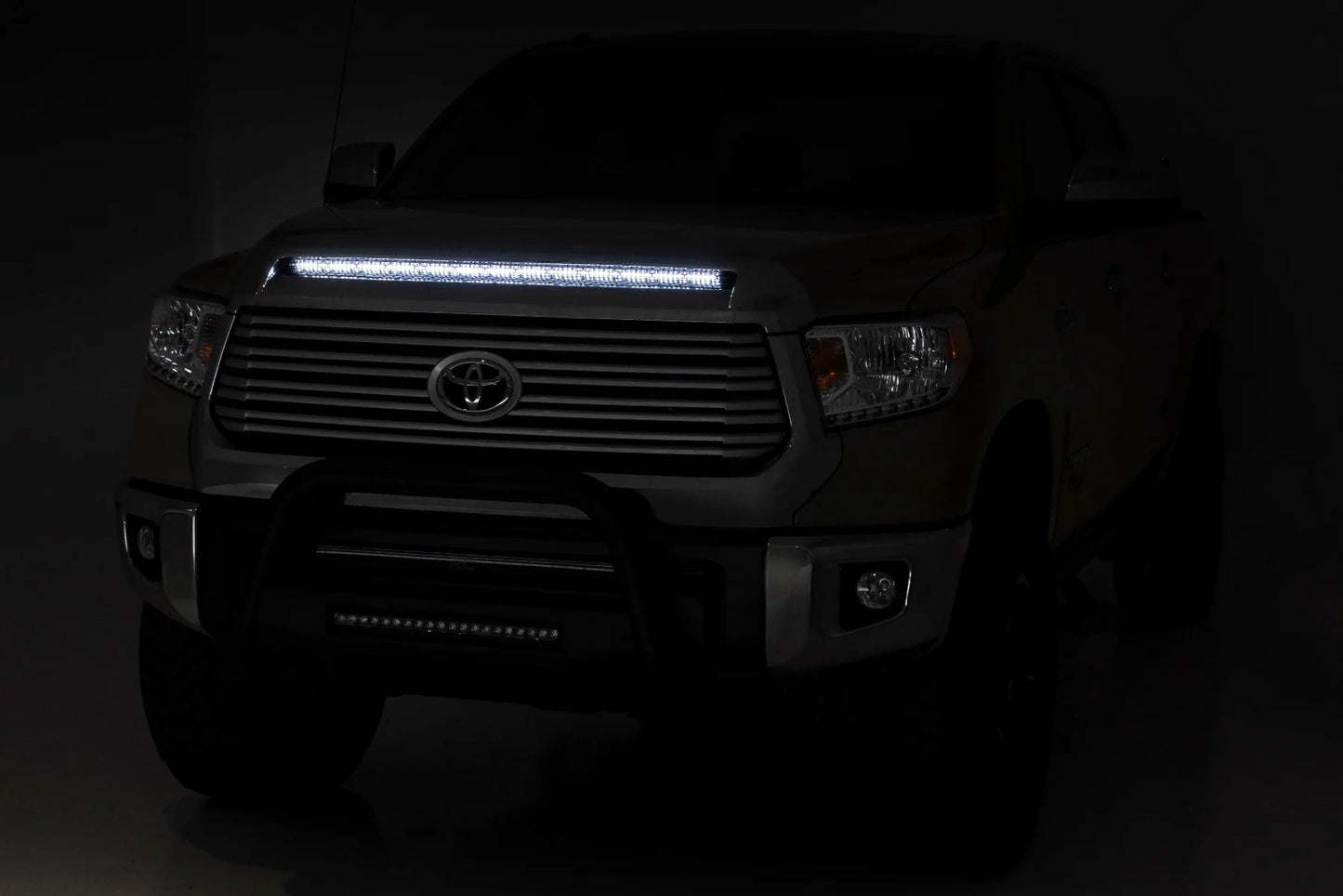 LED LIGHT KIT HOOD BULGE | 40" WHITE/AMBER STRIP | TOYOTA TUNDRA (14-21)