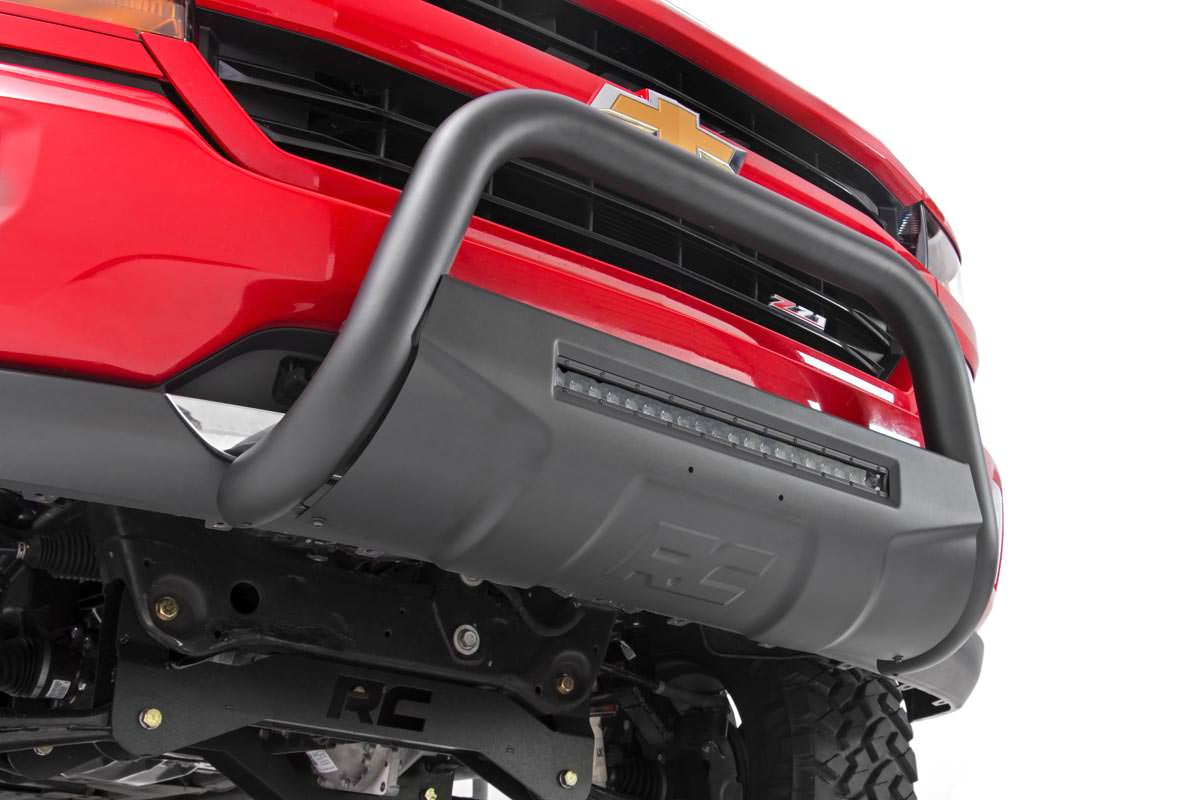 BLACK LED BULL BAR CHEVY/GMC CANYON/COLORADO 2WD/4WD (2015-2024)