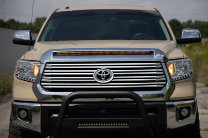 LED LIGHT KIT HOOD BULGE | 40" WHITE/AMBER STRIP | TOYOTA TUNDRA (14-21)