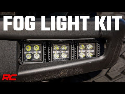 TRIPLE LED FOG LIGHT KIT FORD BRONCO (21-24)