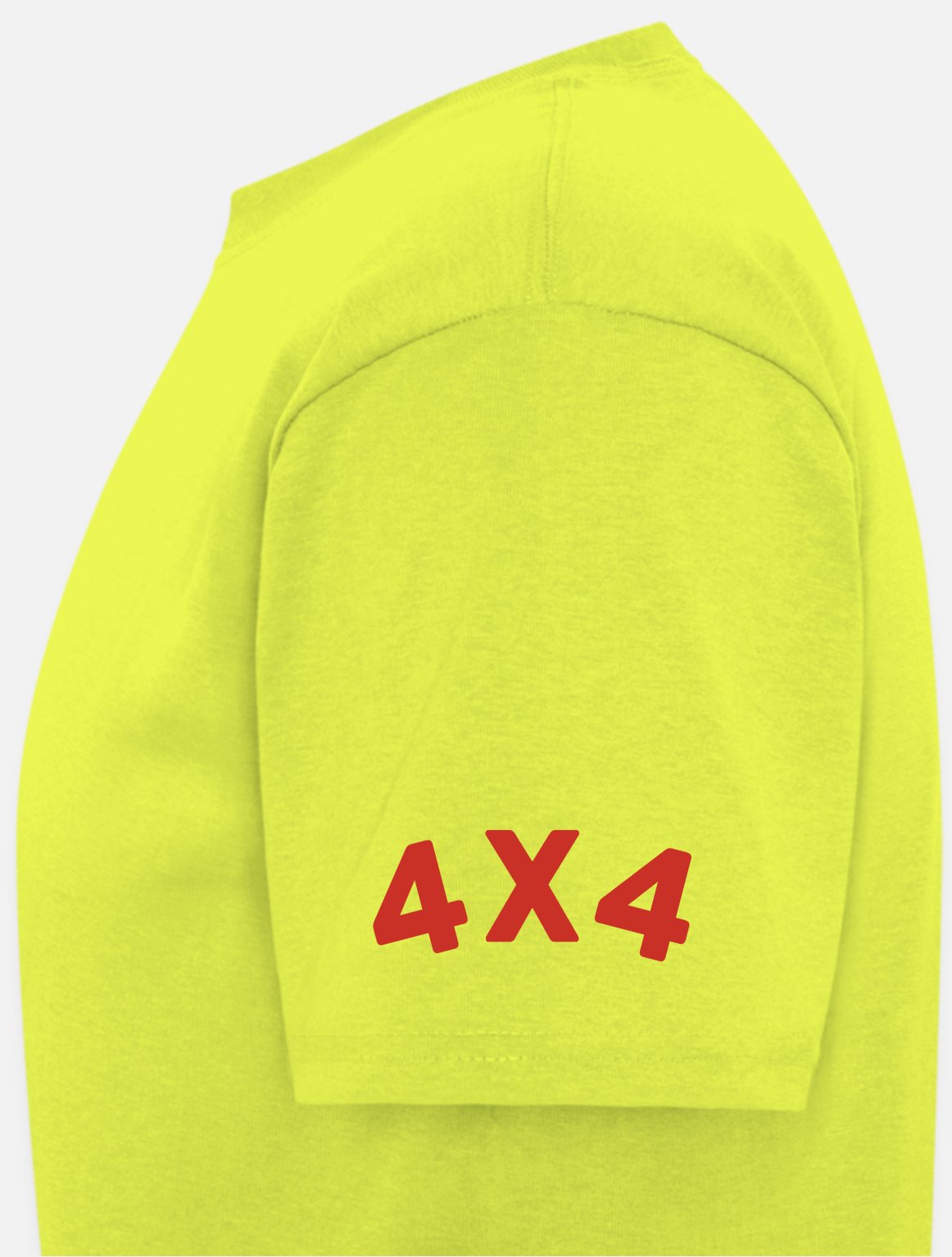 NEON YELLOW T-SHIRT BY OFFROAD BROS. 4X4
