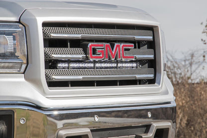 LED LIGHT KIT BEHIND GRILLE MOUNT | 30" CHROME SINGLE ROW | CHEVY/GMC 1500 (14-18)