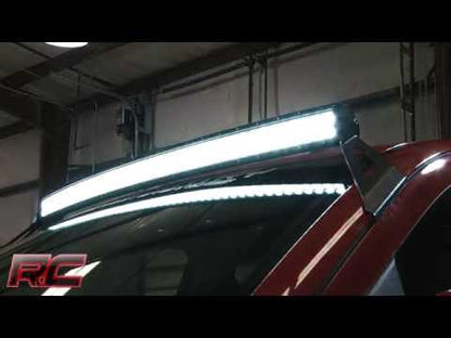 LED LIGHT MOUNT UPPER WINDSHIELD | 50" CURVED | CHEVY/GMC SUV 1500 (15-20)