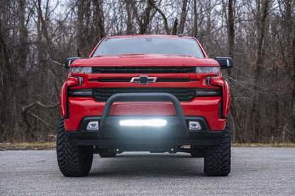 BLACK LED BULL BAR CHEVY SILVERADO 1500 2WD/4WD (2019-2022)